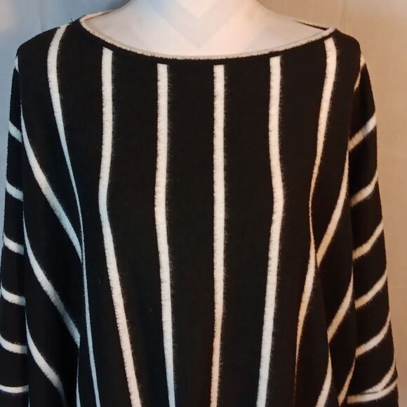 First Love Fuzzy Chic Striped Tie In Front Sweater - Picture 2 of 7